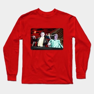 Ups & Downs (Universal Monsters on Roller Coaster) Long Sleeve T-Shirt